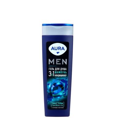 Aura Men gel for shower freshness 380ml