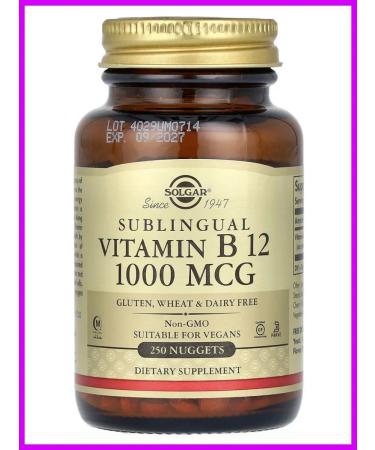 Sublingswall vitamin B12 1000 g 250 capsules