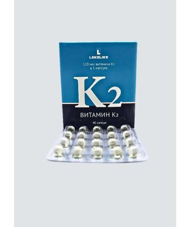 LEKOLIKE Vitamin K2 for the health of the skin and bones 40 pcs. Capsules*1UP - Buy Online on GoSupps.com