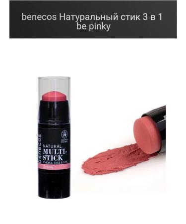 benecos Natural stick 3 in 1 be Pinky