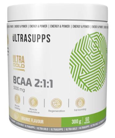 UltraSupps Excessive amino acids Ultra Gold BCAA 2 1 1 300 g