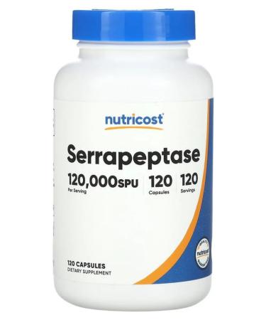 Nutricost Serrapeptase 120 000 Spu 120 capsules