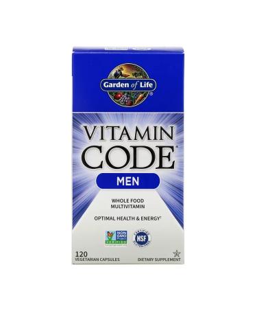 Garden of Life Vitamin Code whole multivitamins for men 120 capsules - Buy Online on GoSupps.com