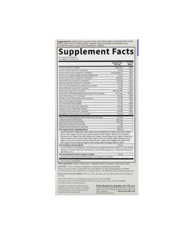 Garden of Life Vitamin Code whole multivitamins for men 120 capsules - Buy Online on GoSupps.com