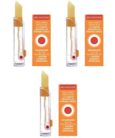 BELWEDER Belvedere lip balm 4.0 orange oil 3 pcs