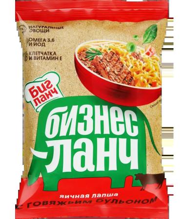 Business Lunch Egg noodles with beef broth 60g 10pcs