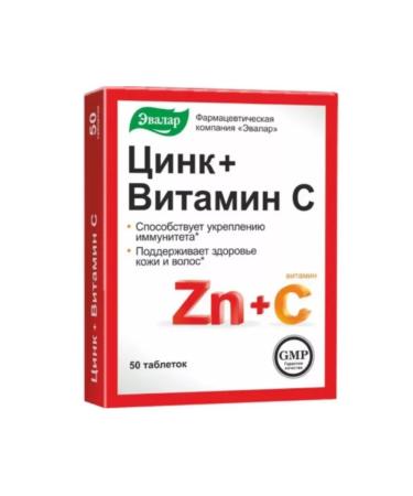 Evalar Zinc+vitamin C 50 table