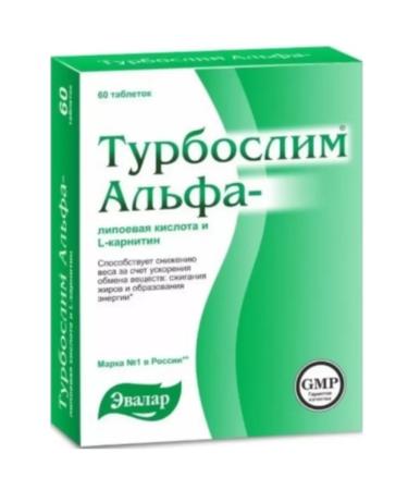 Evalar Turboshelim alpha-lipois K-Ta L-carnitine 60 table