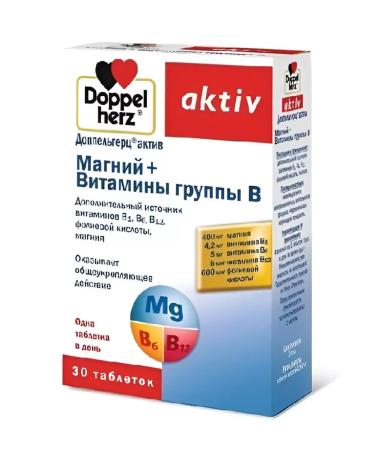 Doppelherz Magnesium + B vitamins in No. 30