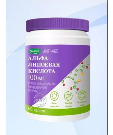 Evalar Alpha-lipoic acid 60 capsules 100 mg