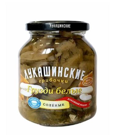 Lukashinskys Mushrooms of the loads white salty 340 g