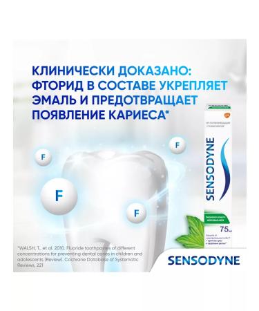 Sensodyne Toothpaste daily protection frosty mint 65 g 6 pcs - Buy Online on GoSupps.com