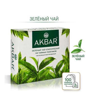 AKBAR Green tea in bags 100 pieces