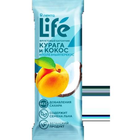 LIFE TAPE Bank fruit dried apricots and coconut 33g 10pcs