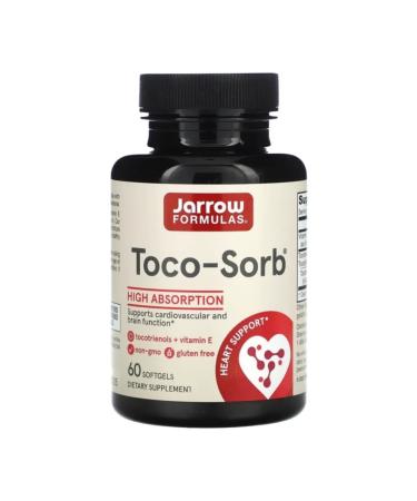 Jarrow Formulas Toko sorb vitamin E mixture of tocopherols 60 capsules - Buy Online on GoSupps.com
