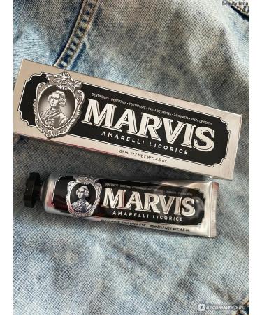 Marvis AMARELLI LICORICE TOODE TOOTHPASTE 85ML - Buy Online on GoSupps.com