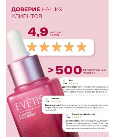 EVETIS Facial serum from acne with niacinamide - Buy Online on GoSupps.com