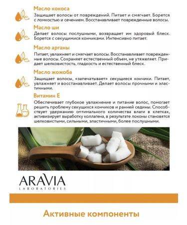 ARAVIA Laboratories Extractive mask for dry hair 200 ml - Buy Online on GoSupps.com