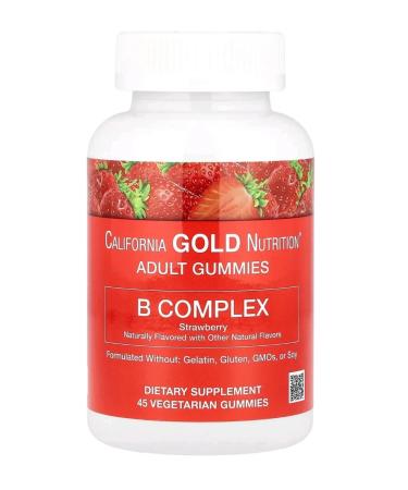 California Gold Nutrition Chewing tablets with a complex of B vitamins 45 pcs