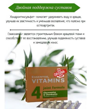 HEALTH Glucosamine and chondroitin - Buy Online on GoSupps.com