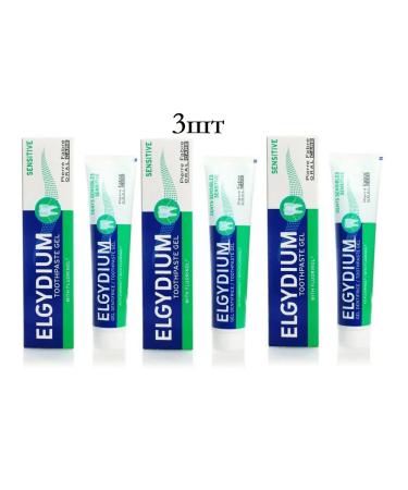 Elgydium Toothpaste -gel sensitive 75ml - 3pcs