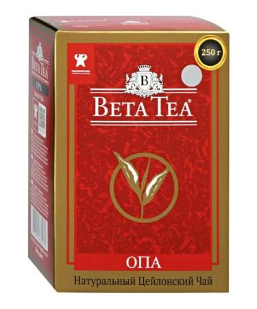 Beta Tea Tea Black Ceylon Big Kolistovaya Op 250 grams 2 pcs - Buy Online on GoSupps.com