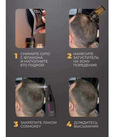 Cosmokey Set for thickening rare hair and disguising loss - Buy Online on GoSupps.com