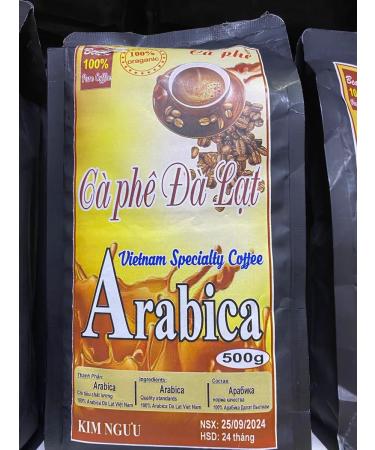 KIMNGUU Coffee in grains Dalat "Arabica" 500 g - Buy Online on GoSupps.com