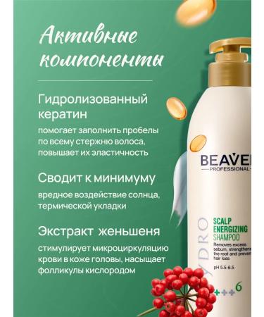 Beaver Shampoo for hair growth against loss of 768 ml - Buy Online on GoSupps.com