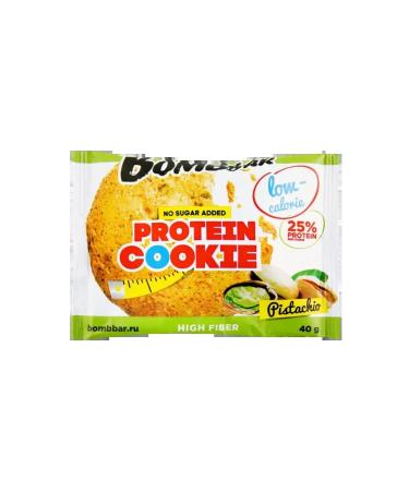 BombBar Protein pistachio cookies without sugar 40g 3pcs - Buy Online on GoSupps.com