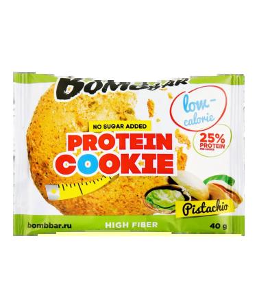 BombBar Protein pistachio cookies without sugar 40g 10pcs