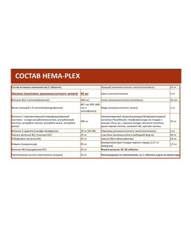 Natures Plus HEMA-PLEX complex of vitamins with prolonged release - Buy Online on GoSupps.com