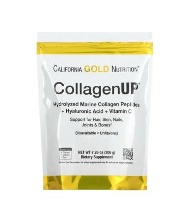 California Gold Nutrition Hydrolyzed peptides of sea collagen 206 grams