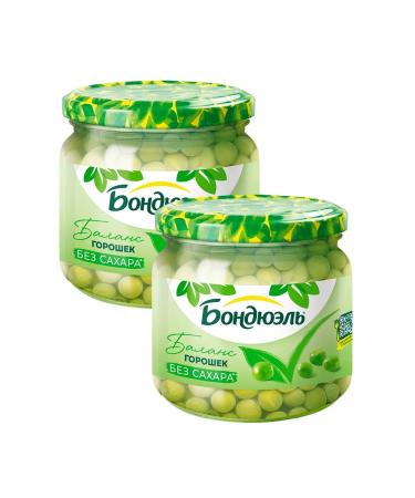 Green peas without sugar 350ml 2 pcs