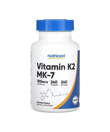 Nutricost Vitamin K2 100 mcg 240 capsules