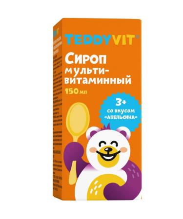 Teddyvit Multivitamin syrup with an orange taste 150 ml 1UP - Buy Online on GoSupps.com
