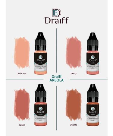 Draiff Mix Set pigments for permanent and tattooing areol Dref - Buy Online on GoSupps.com