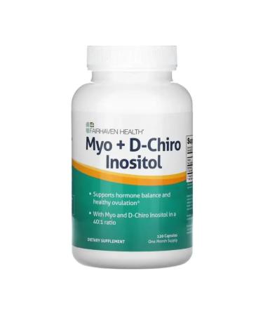 Fairhaven Health Myo D-Hiro Inositol for women and men 120 capsules - Buy Online on GoSupps.com