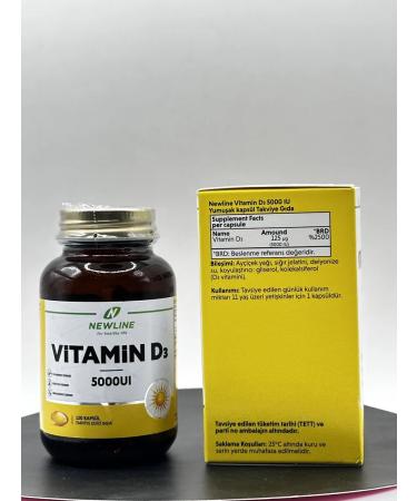 Vitamin D3 NewLine 120K 5000IU - Buy Online on GoSupps.com