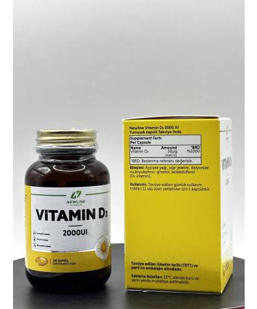 MarhStore Vitamin D3 NewLine 120K 2000IU - Buy Online on GoSupps.com
