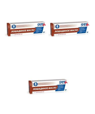 911 Horse oil cream for the body and legs 100ml 3 pcs