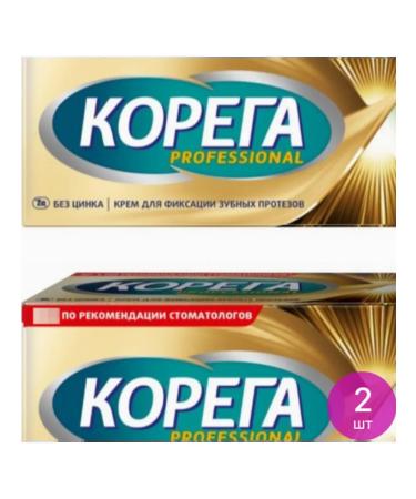 Korega Cream for fixing dentures delicate mint 40g 2 pcs