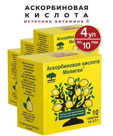 Meligen FP ZAO Ascorbic acid Meligen 10 packs. 2.5g - 4UP
