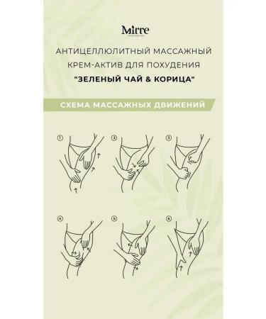 MIRRE Anti -cellulite body cream "Green tea and cinnamon" - Buy Online on GoSupps.com