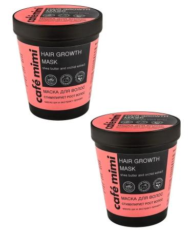 Cafe Mimi Hair mask stimulates hair growth 220 ml 2 pcs - Buy Online on GoSupps.com