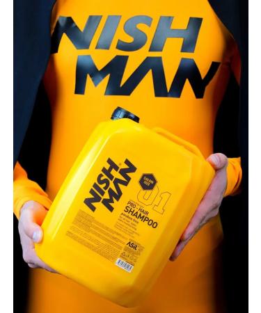 Nishman Hair shampoo Professional 5 liters - Buy Online on GoSupps.com