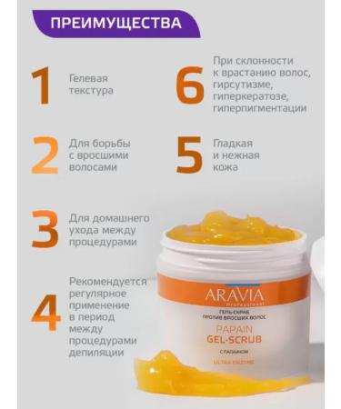 ARAVIA Papain Gel-Scrub hair gel - Buy Online on GoSupps.com