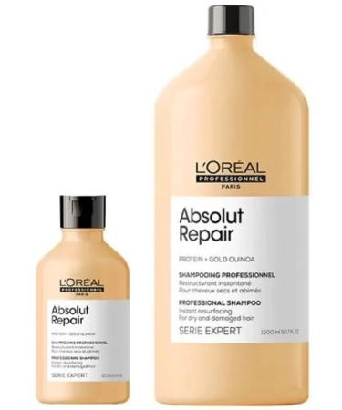 L'Oreal Absolut Repair Gold Hair Shampoo 1500 ml - Buy Online on GoSupps.com