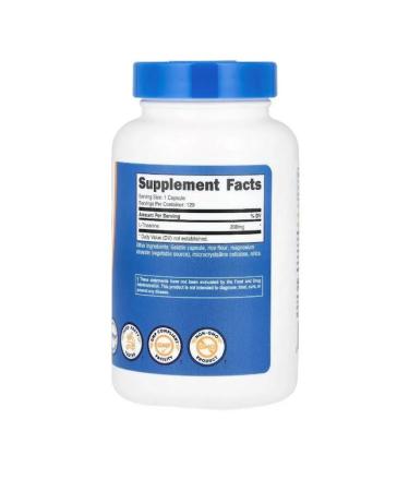 Nutricost L-teanine 200 mg 120 capsules - Buy Online on GoSupps.com