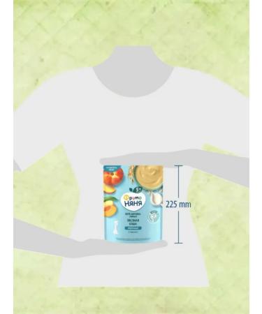 Frutonyanya Porridge Milk oatmeal-peach with 5 months 200g 3pcs - Buy Online on GoSupps.com